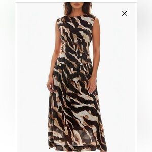 Socialite Drop Waist Midi Dress size large.